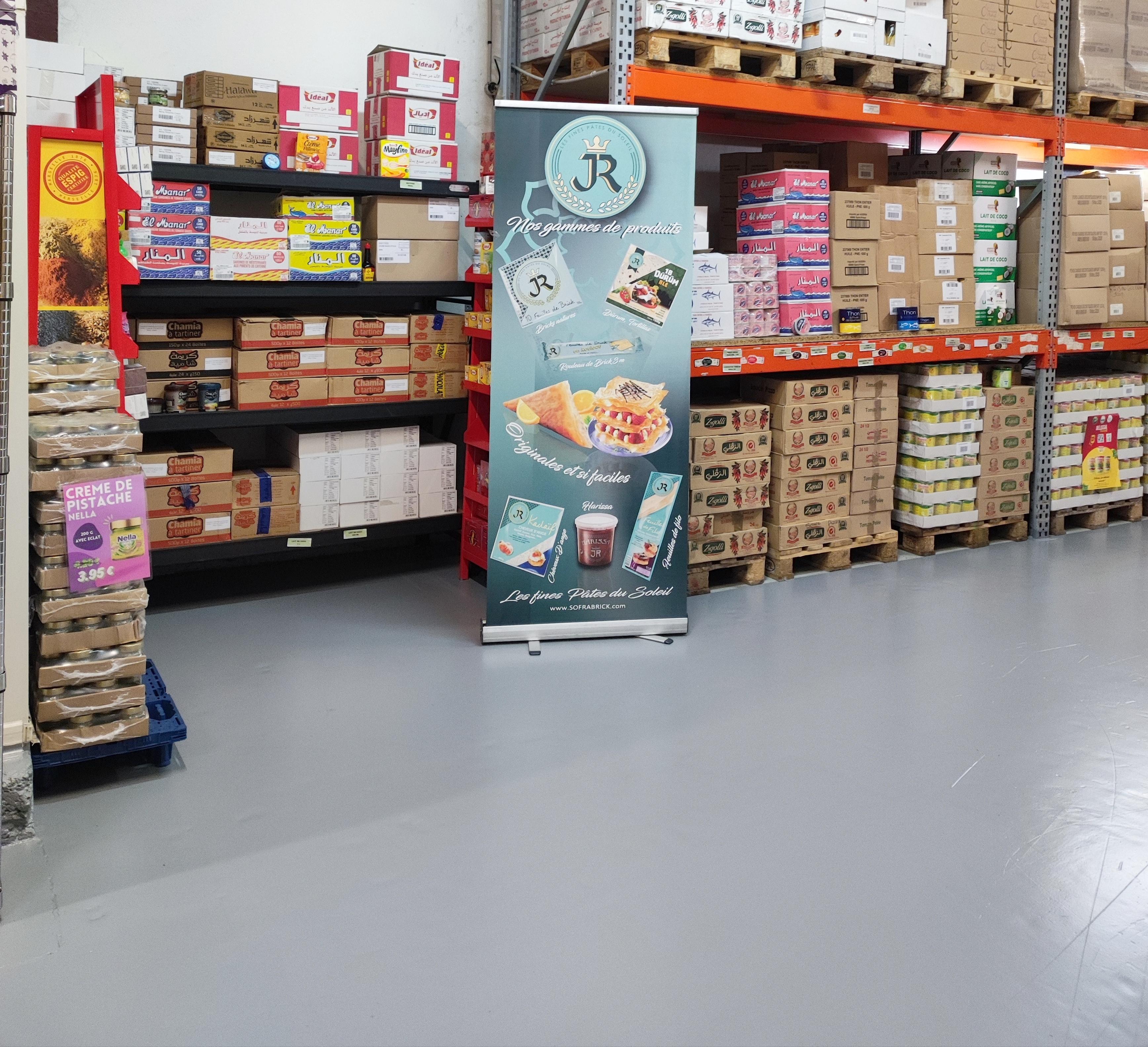 Zone de stockage avec références DUFER